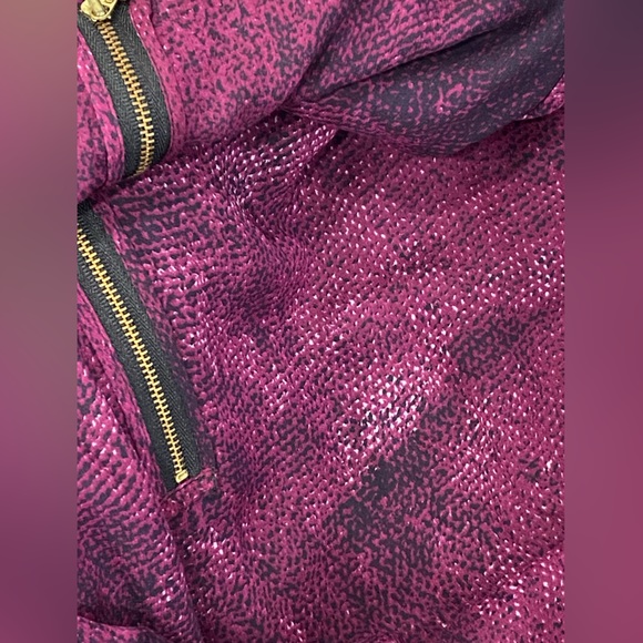 Whistles Silk Midi Dress Fully Lined i Plum Purple Reptile Patter 3/4 sleeve 6 - Picture 12 of 12